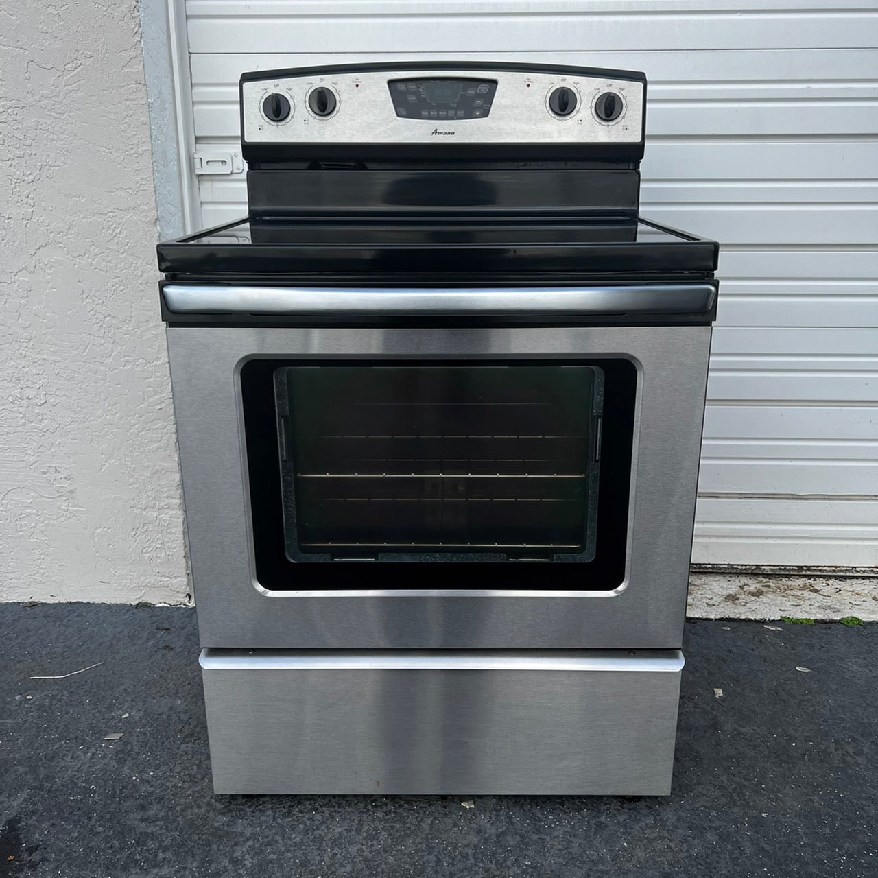 Amana Stainless Steel Electric Stove Amana Stainless Steel Electric Stove